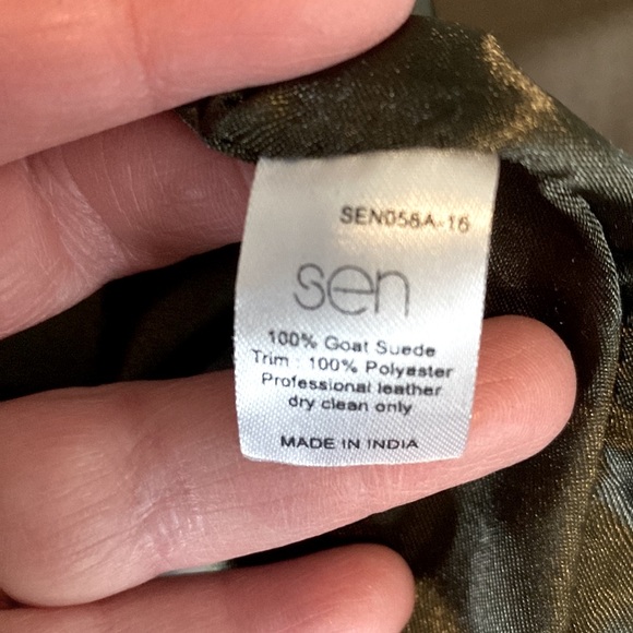 Revolve Sen Genuine Goat Suede Jacket - Picture 10 of 12